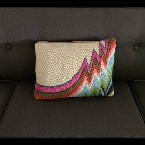Jonathan Adler needlepoint throw pillow